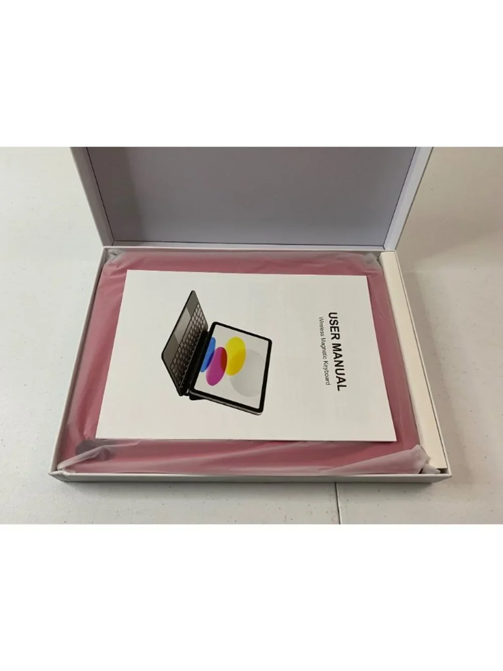 Red Bluetooth Keyboard Case for iPad 9.7 10.2 Tablet Trackpad